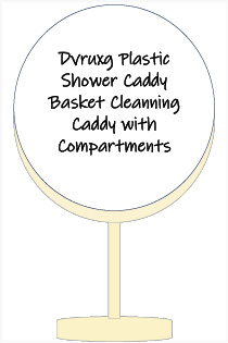 Dvruxg Plastic Shower Caddy Basket Cleanning Caddy with Compartments